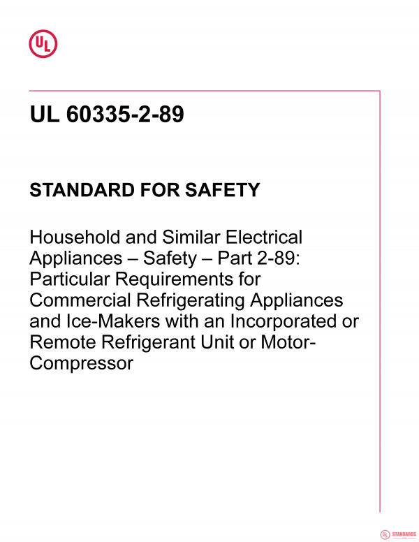 UL 60335-2-89 PDF UL 60335-2-89 PDF